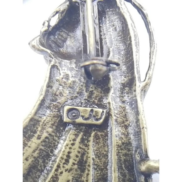 Rare JJ Jonette Artifacts Wizard with Staff and Snake Brooch – Vintage Sorcerer - Picture 8 of 8